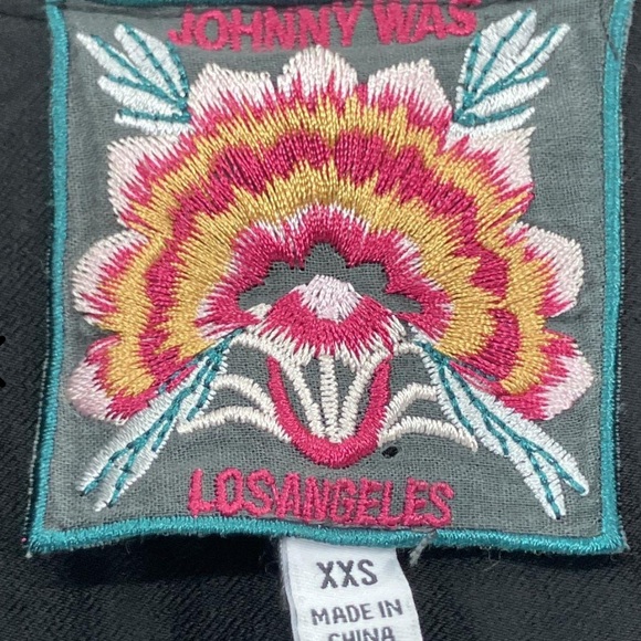 Johnny Was Meriah Velvet Floral Embroidery Tunic Dress - Picture 4 of 6